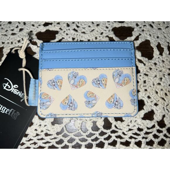 Loungefly Disney Lady And The Tramp Spaghetti Scene Mini Backpack Card Holder - Picture 7 of 8